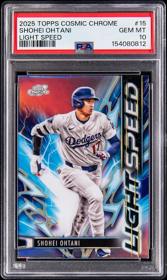 2025 Topps Shohei Ohtani Cosmic Chrome Light Speed #15 card image