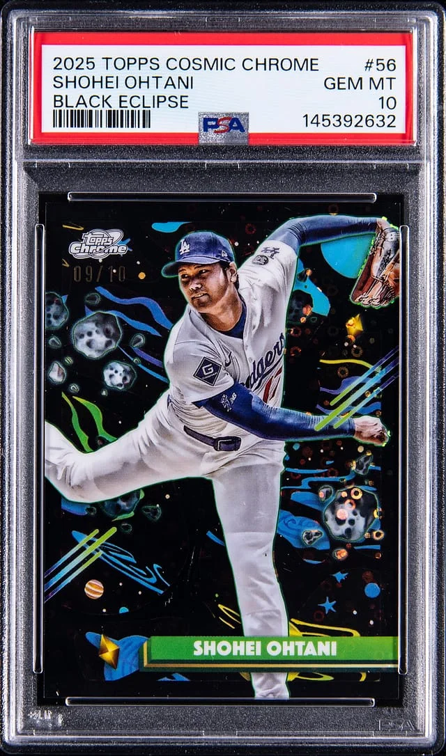 2025 Topps Shohei Ohtani Cosmic Chrome Black Eclipse #56 card image