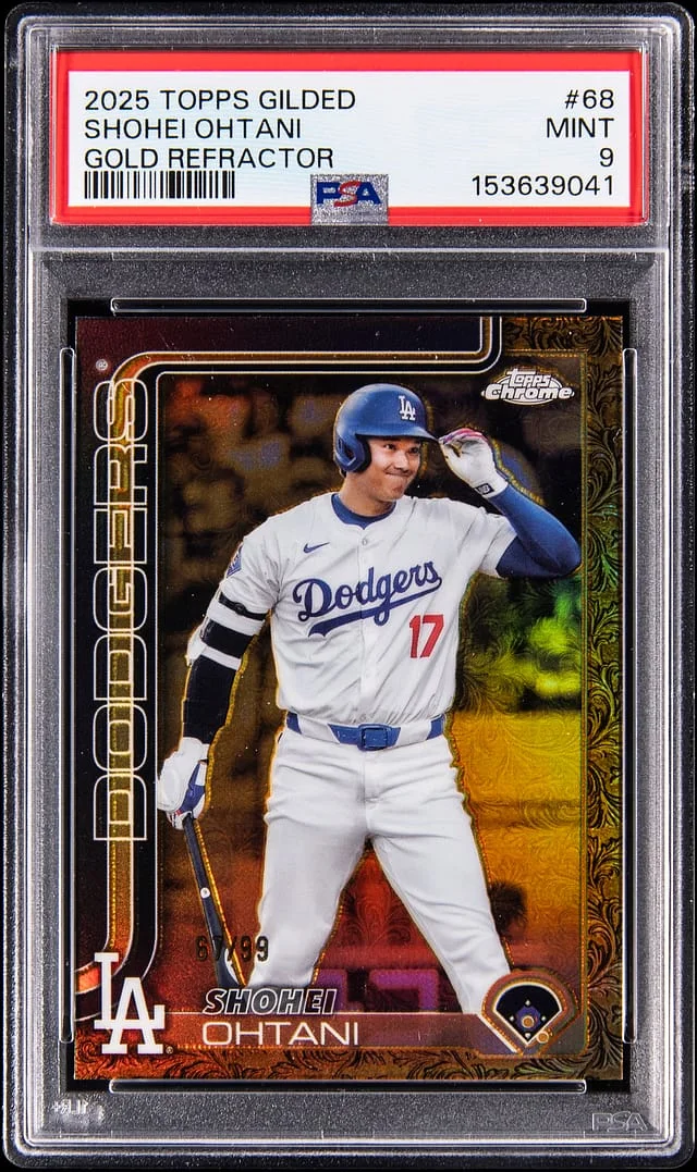 2025 Topps Shohei Ohtani Gilded Collection Gold Refractor #68 card image