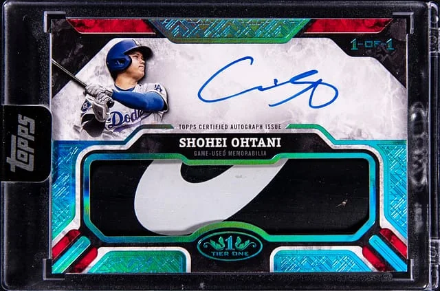 2025 Topps Shohei Ohtani Tier One Autographed Limited Lumber #ALL-SO card image