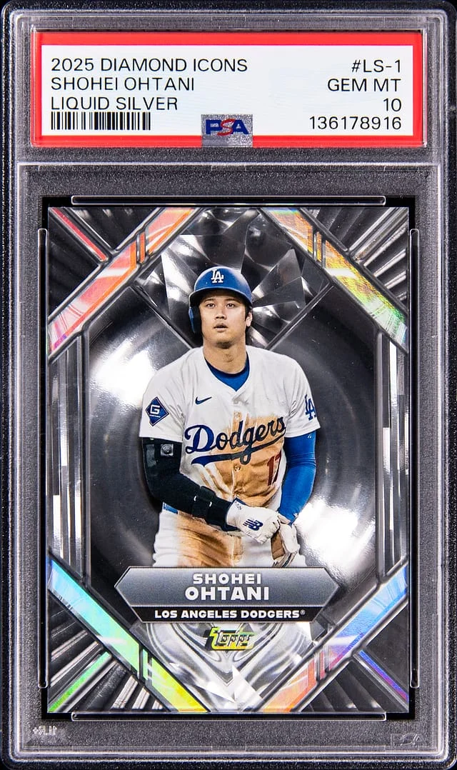 2025 Topps Shohei Ohtani Diamond Icons Liquid Silver #LS-1 card image