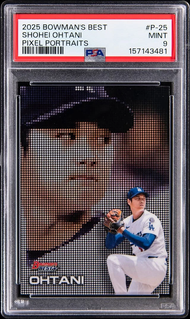 2025 Topps Shohei Ohtani Bowman's Best Pixel Portraits #P-25 card image