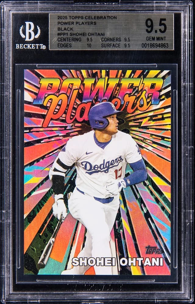 2025 Topps Shohei Ohtani Celebration Power Players Black #PP-1 card image