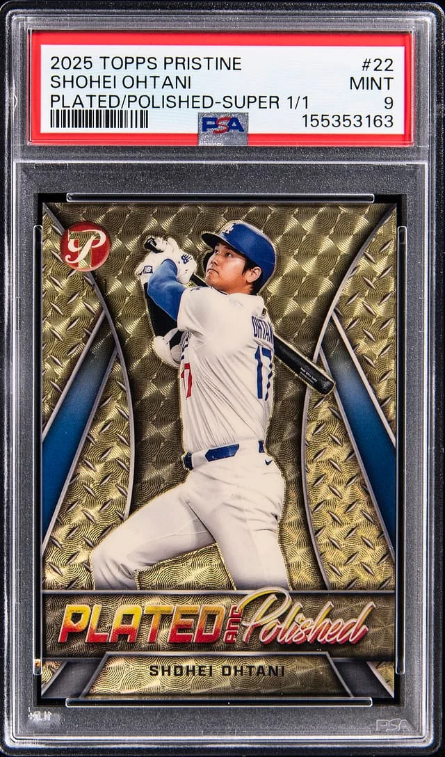 2025 Topps Shohei Ohtani Pristine Plated and Polished SuperFractor #PP-22 card image