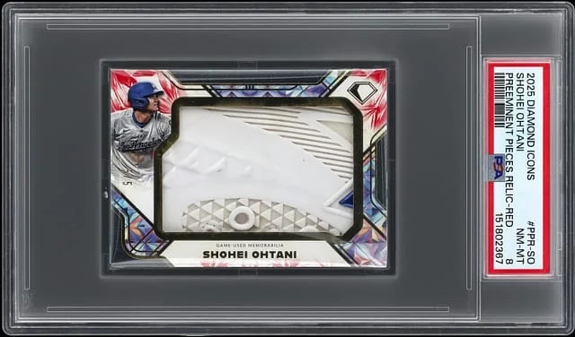 2025 Topps Shohei Ohtani Diamond Icons Preeminent Pieces Relic-Red #PPR-SO card image