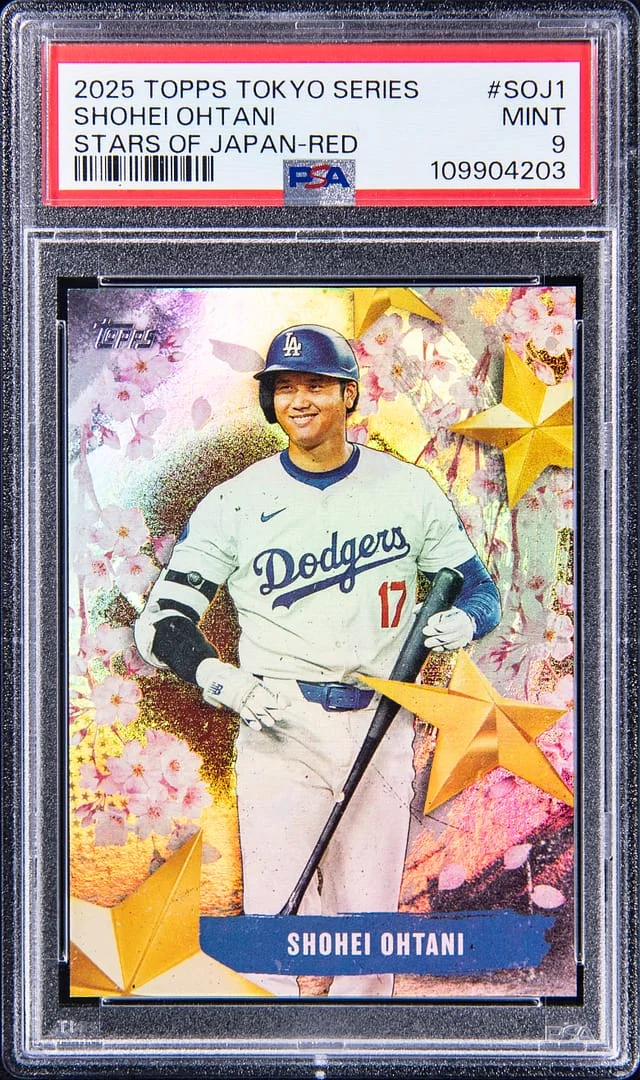 2025 Topps Shohei Ohtani Tokyo Series Stars of Japan Red #SO-J1 card image