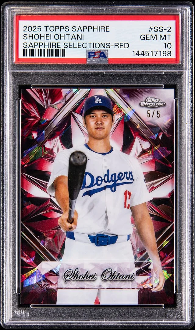 2025 Topps Shohei Ohtani Sapphire Selections Red #SS-2 card image