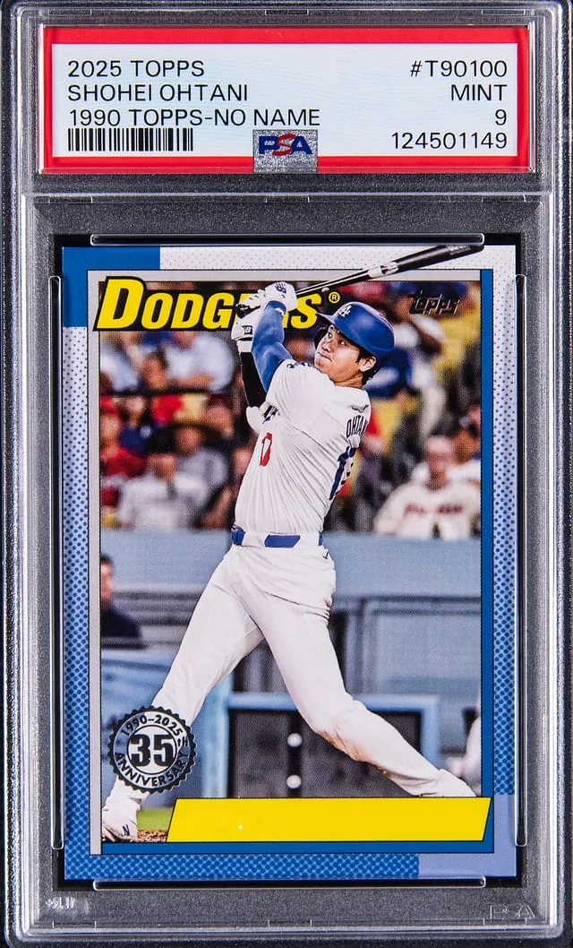 2025 Topps Shohei Ohtani 1990 Topps Baseball 35th Anniversary No Name #T90-100 card image