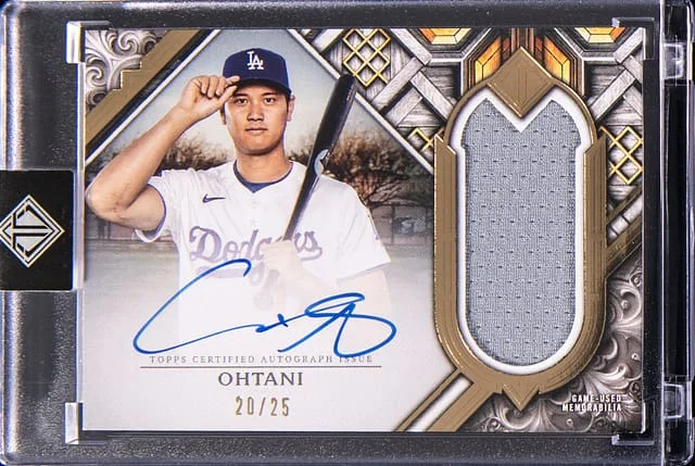 2025 Topps Shohei Ohtani Transcendent Collection Autograph Relic #TCAR-SO card image