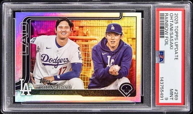 2025 Topps Shohei Ohtani/Roki Sasaki Rainbow Foil #269 card image