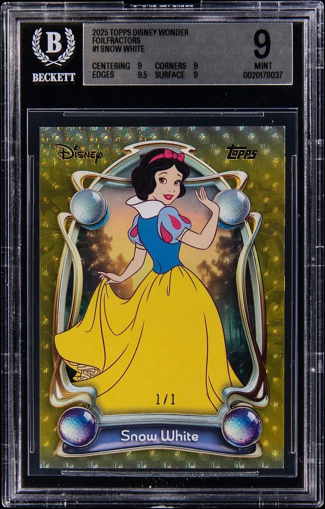 2025 Topps Snow Disney Wonder Foilfractors #1 card image