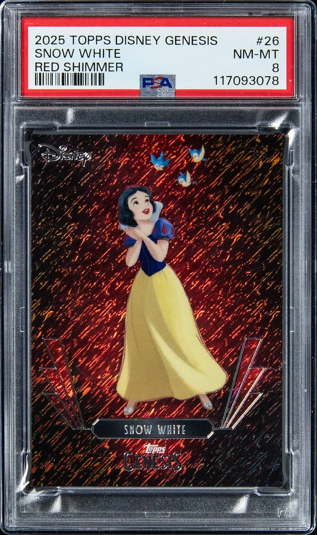 2025 Topps Snow Disney Genesis Red Shimmer #26 card image