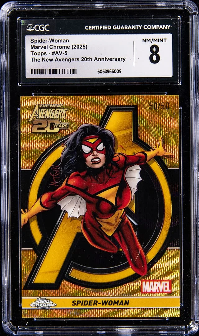 2025 Topps Spider-Woman Marvel Chrome The New Avengers 20th Anniversary #AV-5 card image