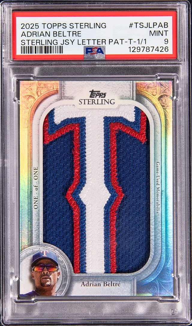 2025 Topps Sterling Adrian Beltre Jersey Letter Patch #TSJLP-AB card image