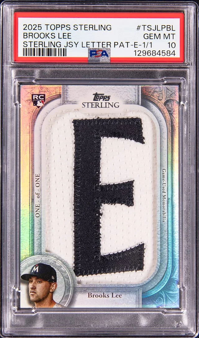 2025 Topps Sterling Brooks Lee Sterling Jersey Letter Patch E #TSJLP-BL card image