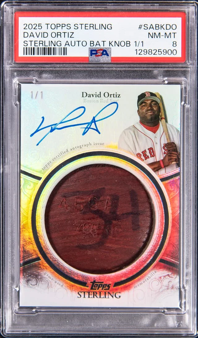 2025 Topps Sterling David Ortiz Sterling Autograph Bat Knob #SABK-DO card image