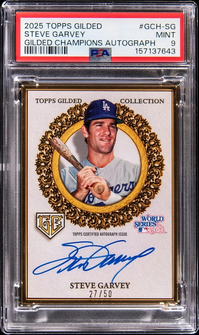 2025 Topps Steve Garvey Gilded Collection Gilded Champions Autograph #GCH-SG card image