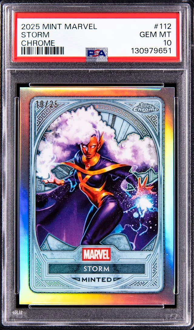 2025 Topps Storm Mint Marvel Chrome #112 card image