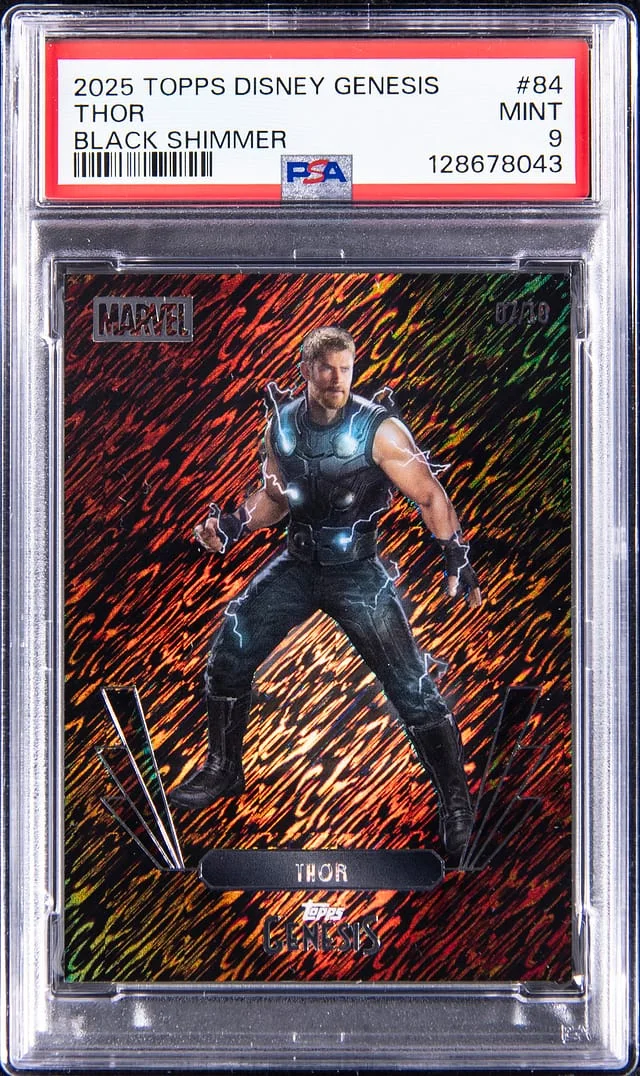 2025 Topps Thor Disney Genesis Black Shimmer #84 card image