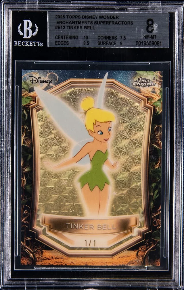 2025 Topps Tinker Bell Disney Wonder Enchantments SuperFractor #E-12 card image