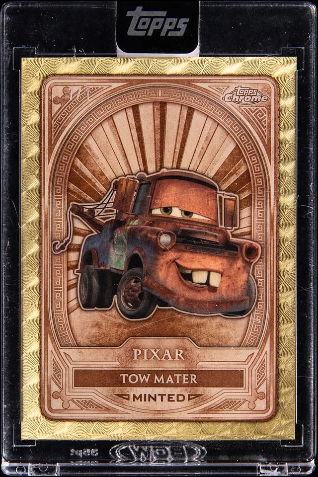 2025 Topps Tow Mater - Topps Encased Disney Mint Chrome SuperFractor #13 card image