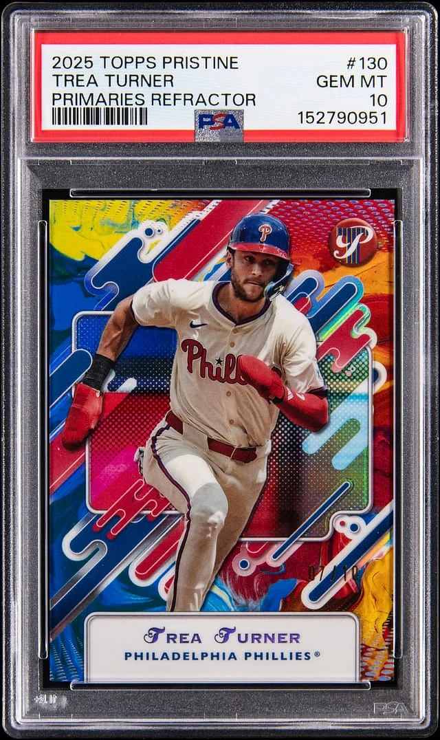 2025 Topps Trea Turner Pristine Primaries Refractor #130 card image