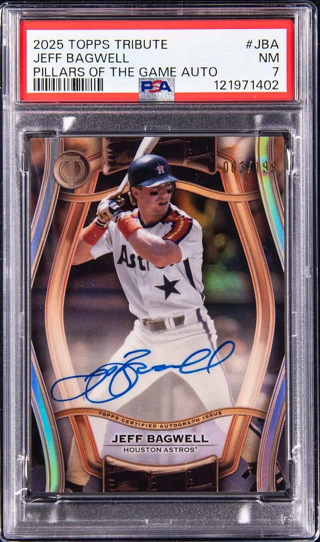2025 Topps Tribute Jeff Bagwell Pillars of the Game Autograph #PTGA-JBA card image