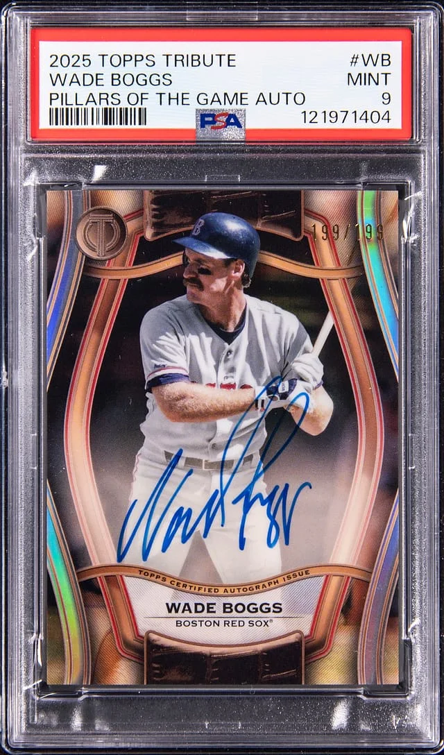 2025 Topps Tribute Wade Boggs Pillars of the Game Autograph #PTGA-WB card image