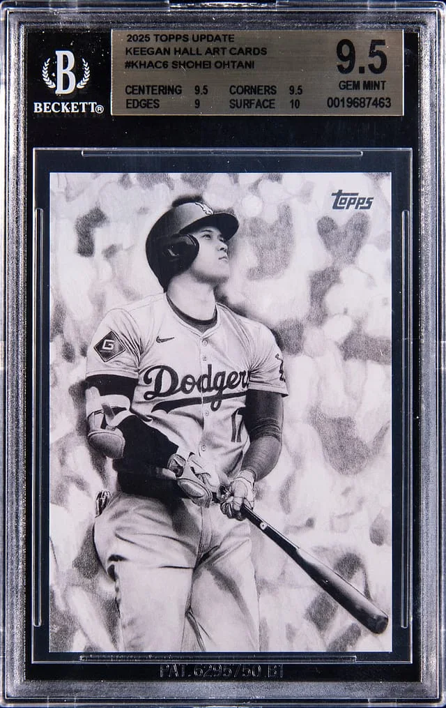 2025 Topps Update Shohei Ohtani Keegan Hall Art Cards #KHAC-6 card image
