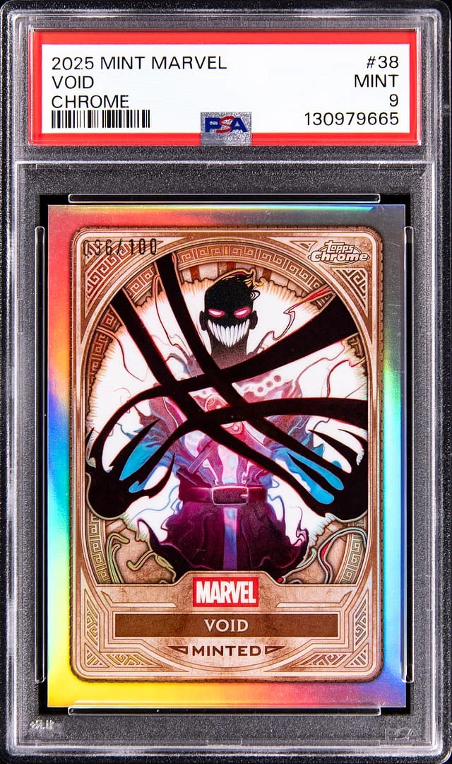 2025 Topps Void Mint Marvel Chrome #38 card image