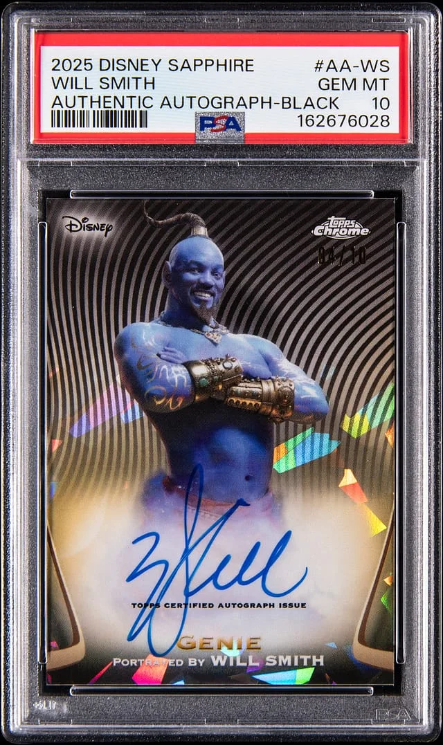 2025 Topps Will Smith Disney Sapphire Authentic Autograph Black #AA-WS card image