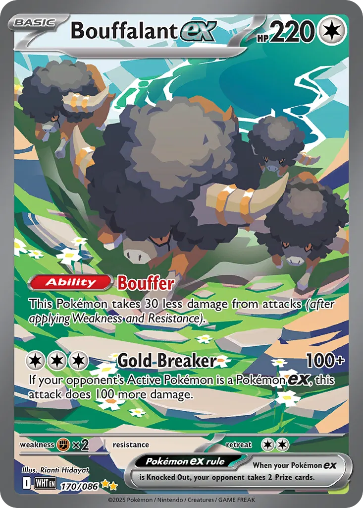 2025 White Flare Bouffalant ex Special Illustration Rare #170/86 Special Illustration Rare card image