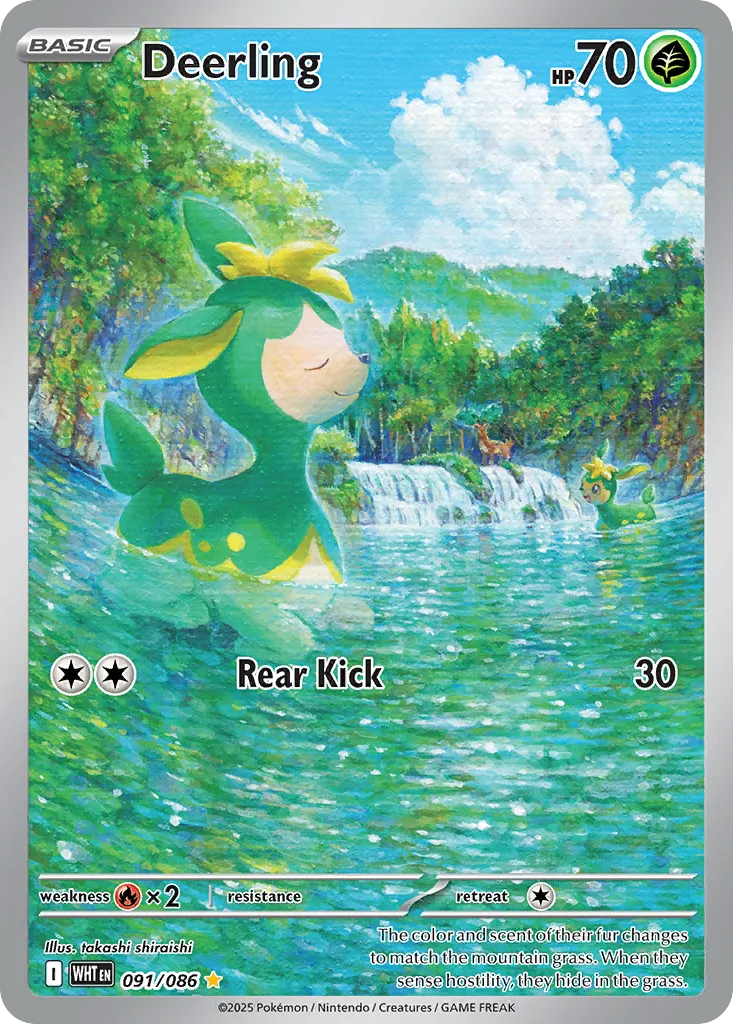 2025 White Flare Deerling Illustration Rare #91/86 Illustration Rare card image