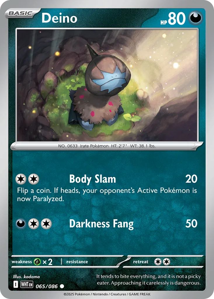 2025 White Flare Deino Common #65/86 Common card image
