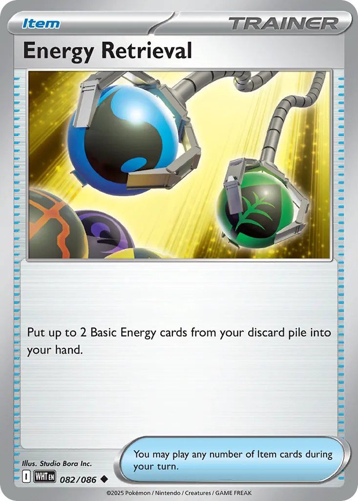 2025 White Flare Energy Retrieval #82/86 Uncommon card image