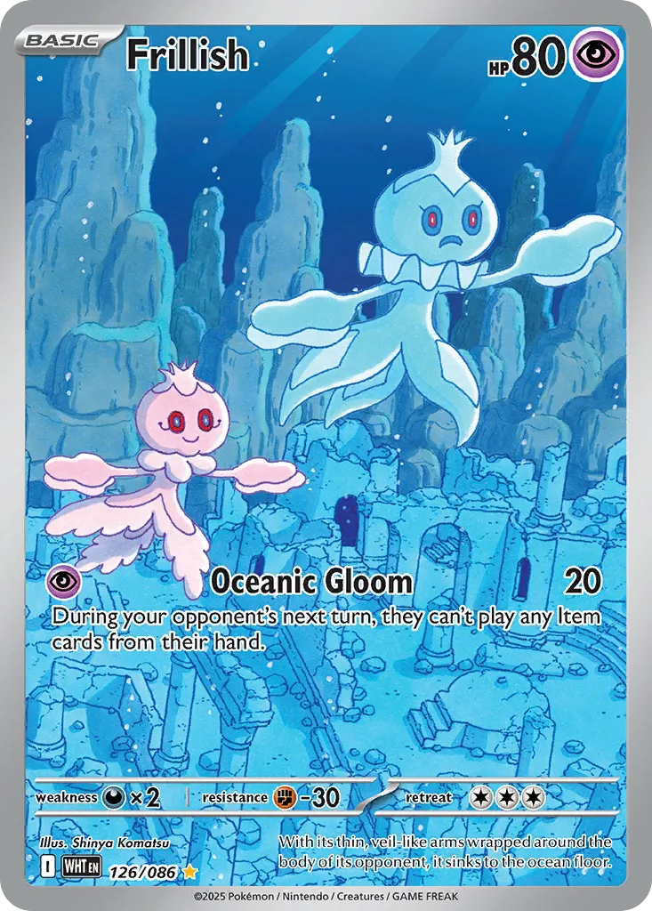 2025 White Flare Frillish Illustration Rare #126/86 Illustration Rare card image