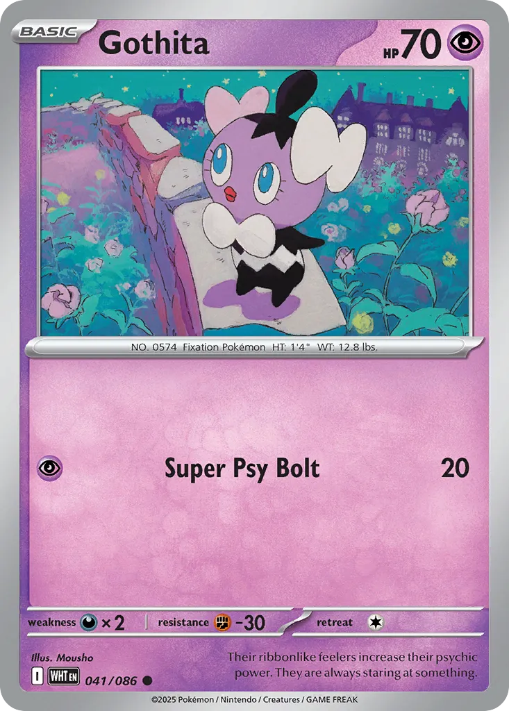 2025 White Flare Gothita Common #41/86 Common card image