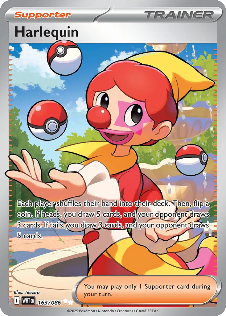 2025 White Flare Harlequin #163/86 Ultra Rare card image