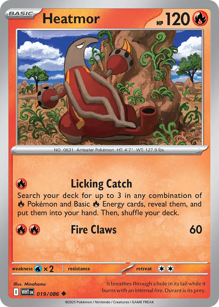 2025 White Flare Heatmor #19/86 Uncommon card image