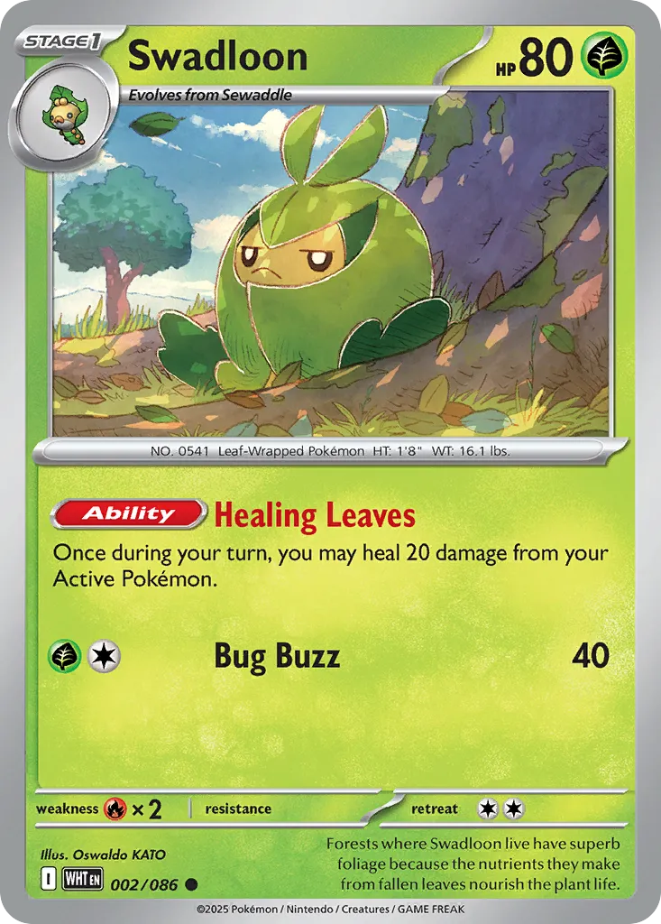 2025 White Flare Swadloon Common #02/86 Common card image