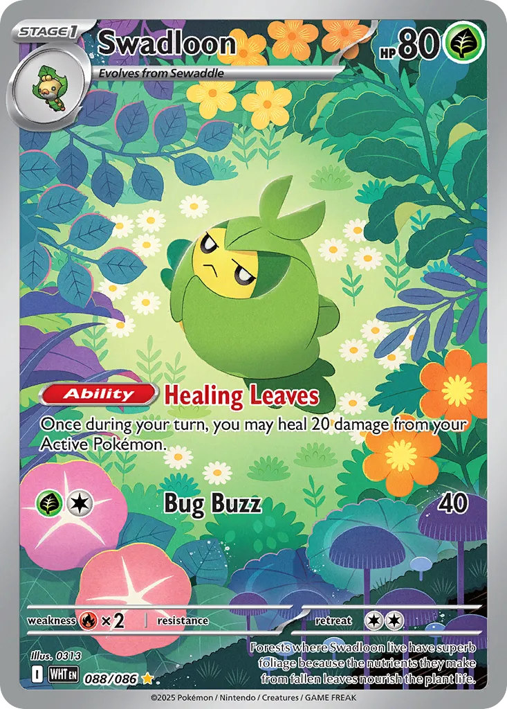 2025 White Flare Swadloon #88/86 Illustration Rare card image