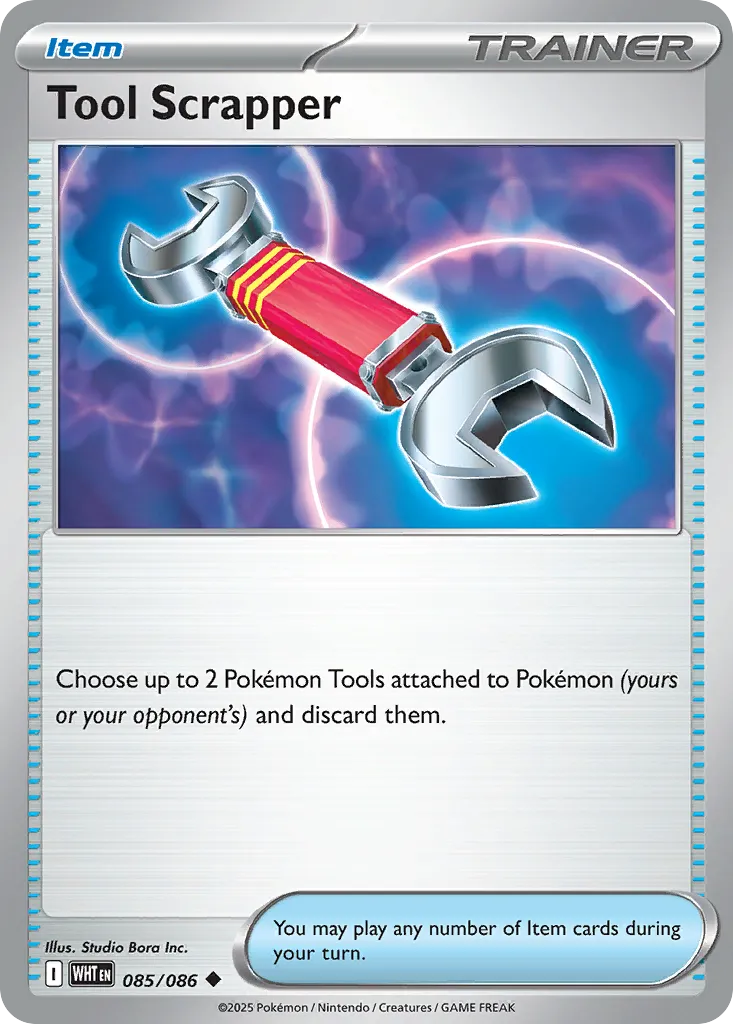 2025 White Flare Tool Scrapper Uncommon #85/86 Uncommon card image