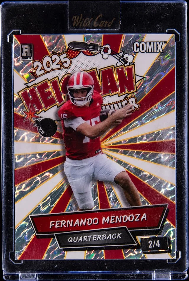 2025 Wild Card Comix Heisman Winner Fernando Mendoza - Wild Card Encased #ACHO-FM08 card image