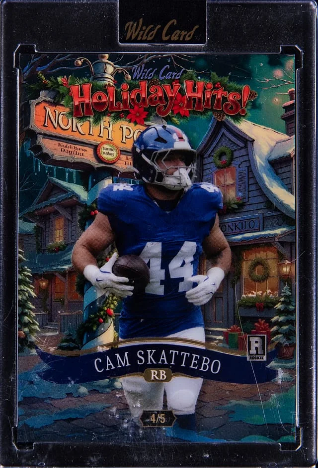 2025 Wild Card Holiday Hits Cam Skattebo - Wild Card Encased #HHb5-CS card image