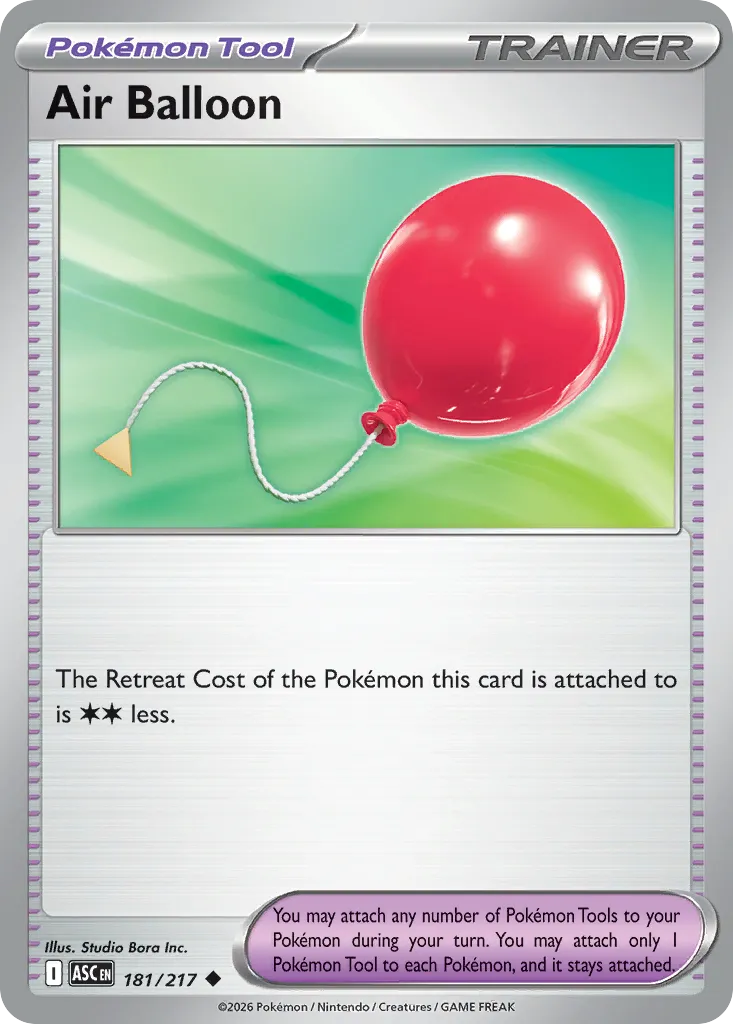 2026 Ascended Heroes Air Balloon Uncommon #181/217 Uncommon card image