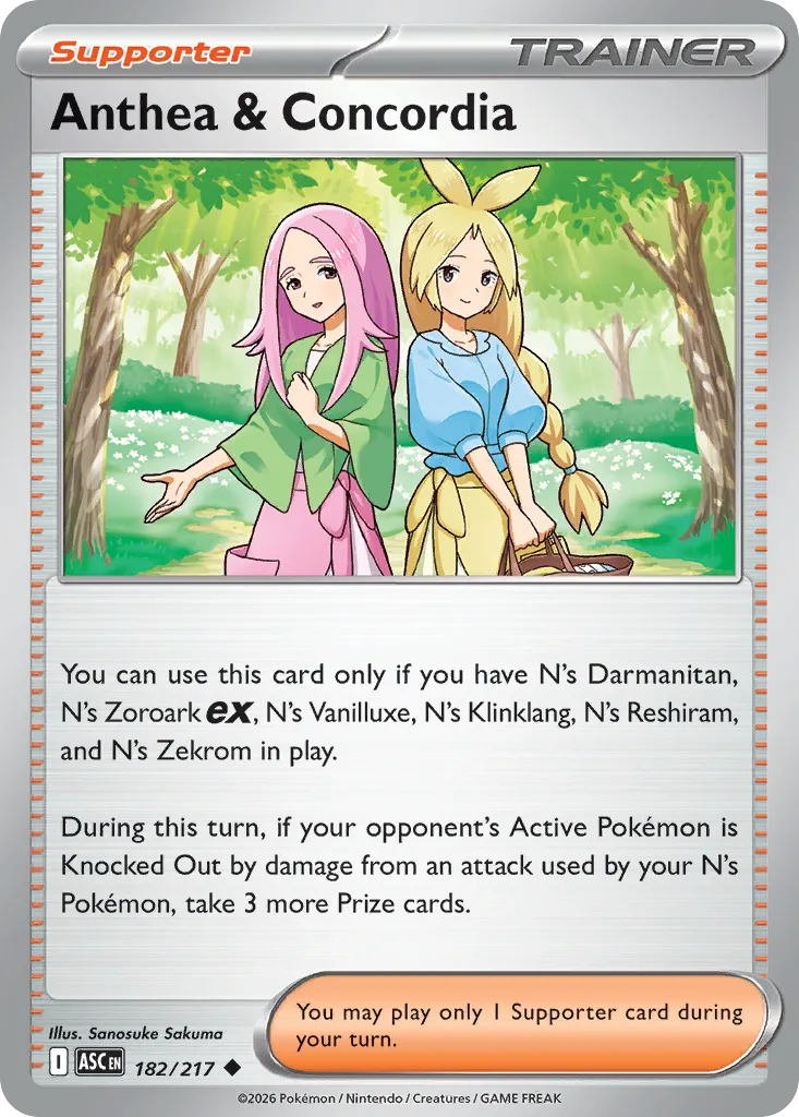 2026 Ascended Heroes Anthea & Concordia #182/217 Uncommon card image