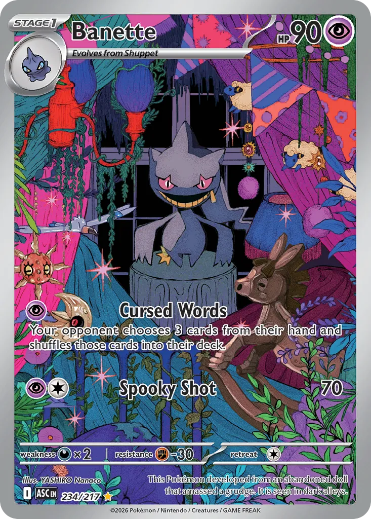 2026 Ascended Heroes Banette #234/217 Illustration Rare card image