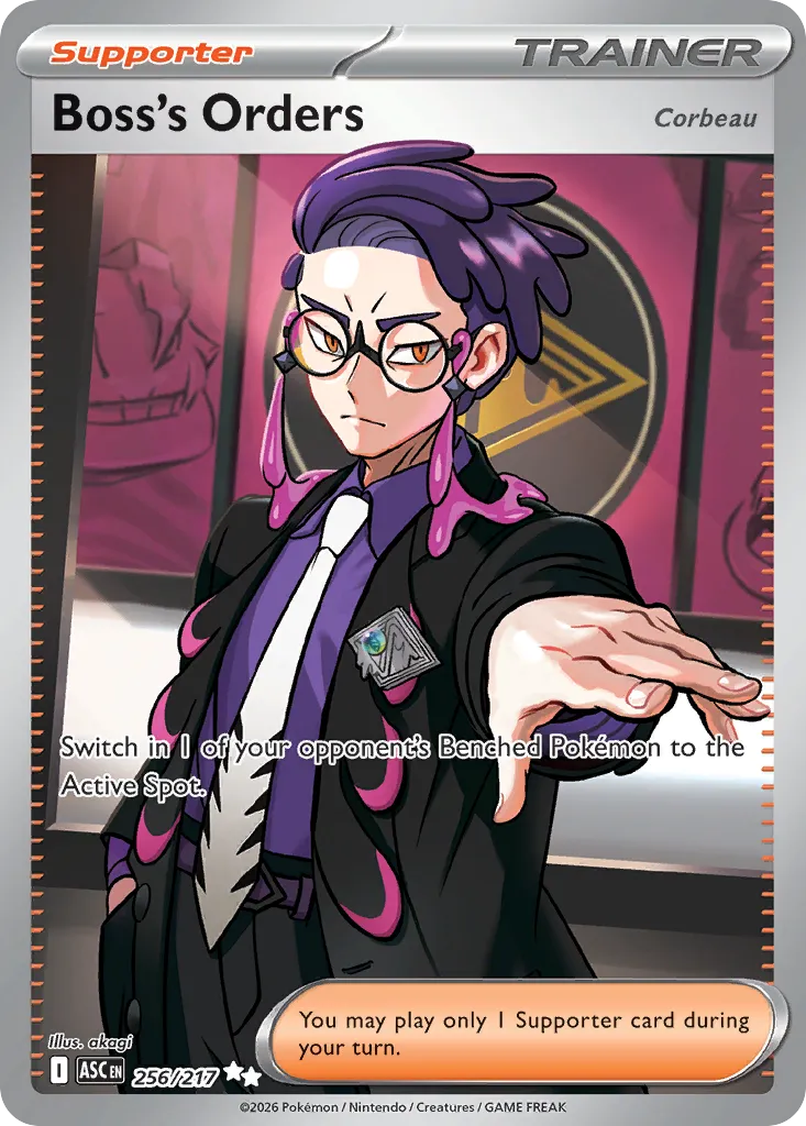 2026 Ascended Heroes Boss's Orders: Corbeau #256/217 Ultra Rare card image