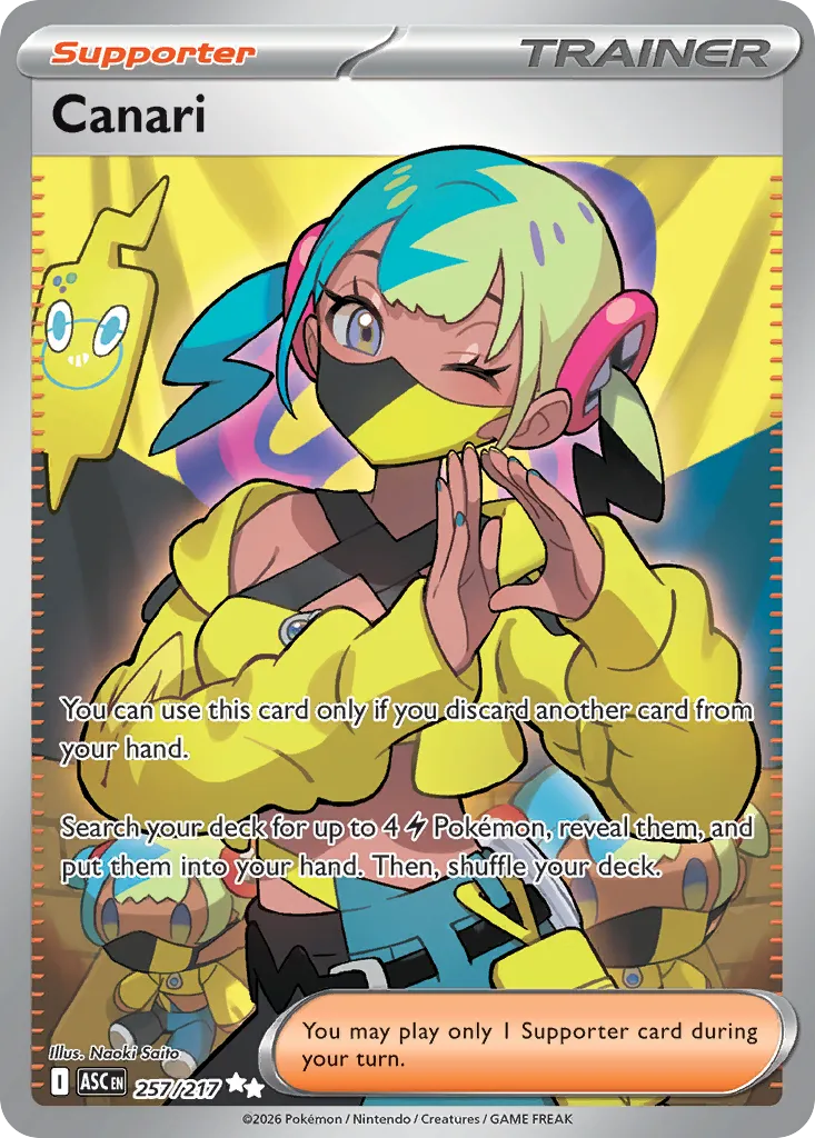 2026 Ascended Heroes Canari #257/217 Ultra Rare card image