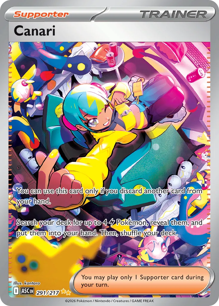2026 Ascended Heroes Canari Special Illustration Rare #291/217 Special Illustration Rare card image